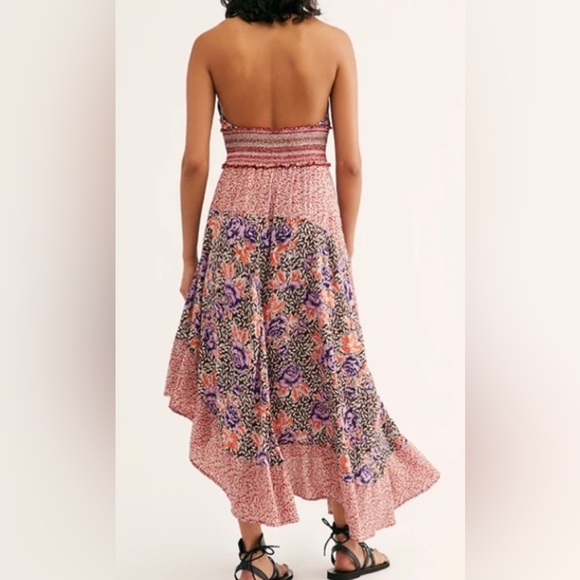 NWT FREE PEOPLE GABRIELA SMOCKED HALTER SLIP DRESS ๐, Sz.S, BNWTIB - Picture 10 of 15